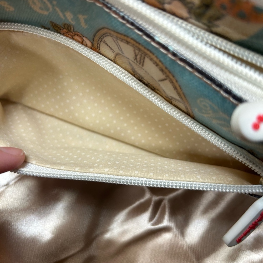 Cath Kidston “Vintage Paris” Crossbody Purse – Triple Pocket Design 6x11 in - Picture 7 of 7